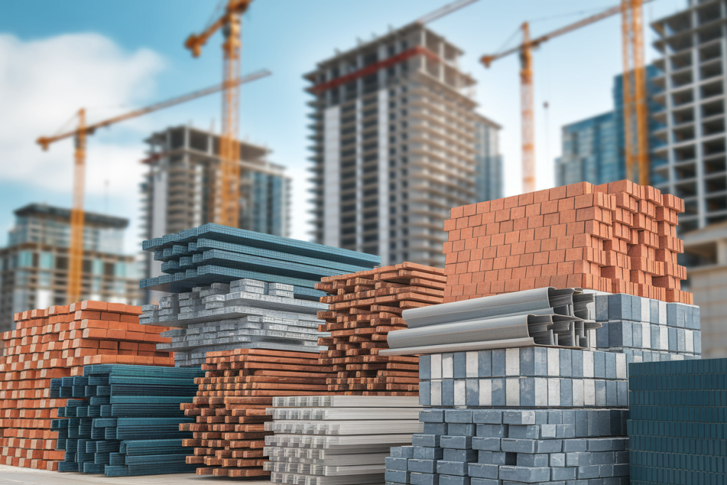 chantier-materiaux-bois-acier-briques