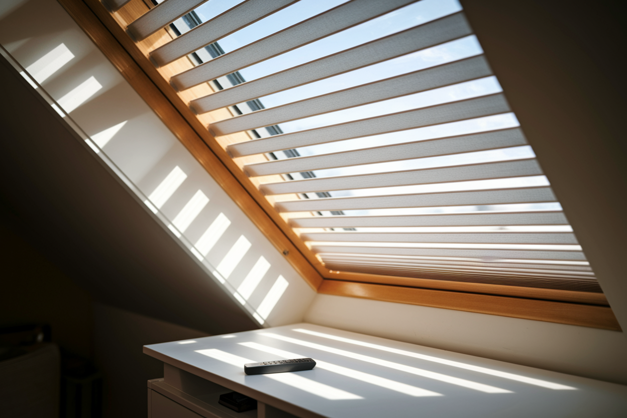 comble-velux-store-translucide-telecommande