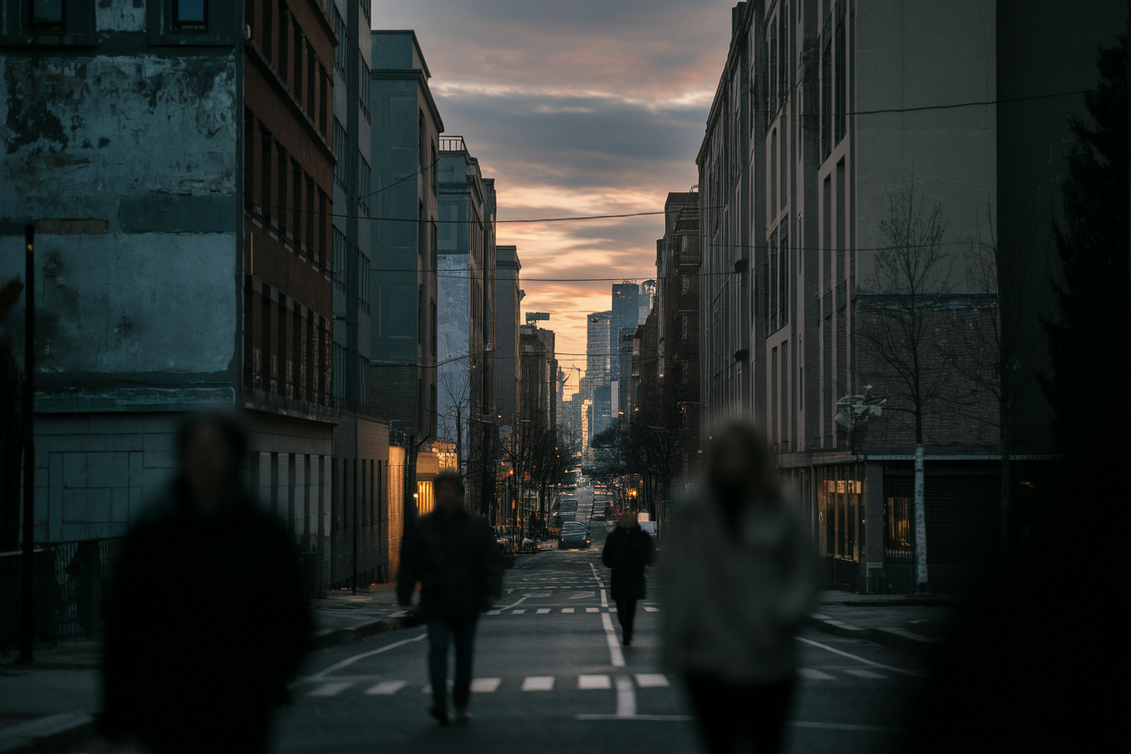 rue-urbaine-crepuscule-silhouettes-floues
