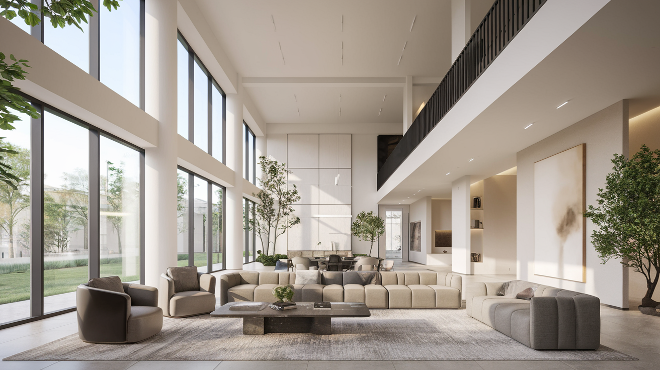 salon-moderne-fenetres-lumieres-plantes