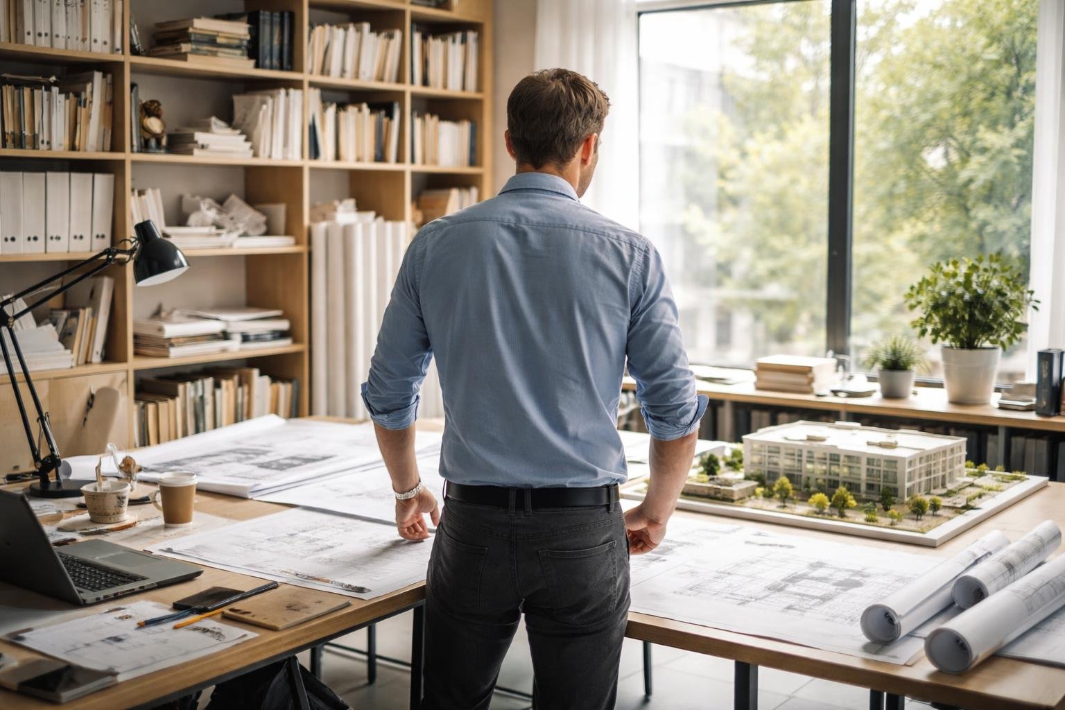 architecte-table-plans-maquettes-salle-moderne