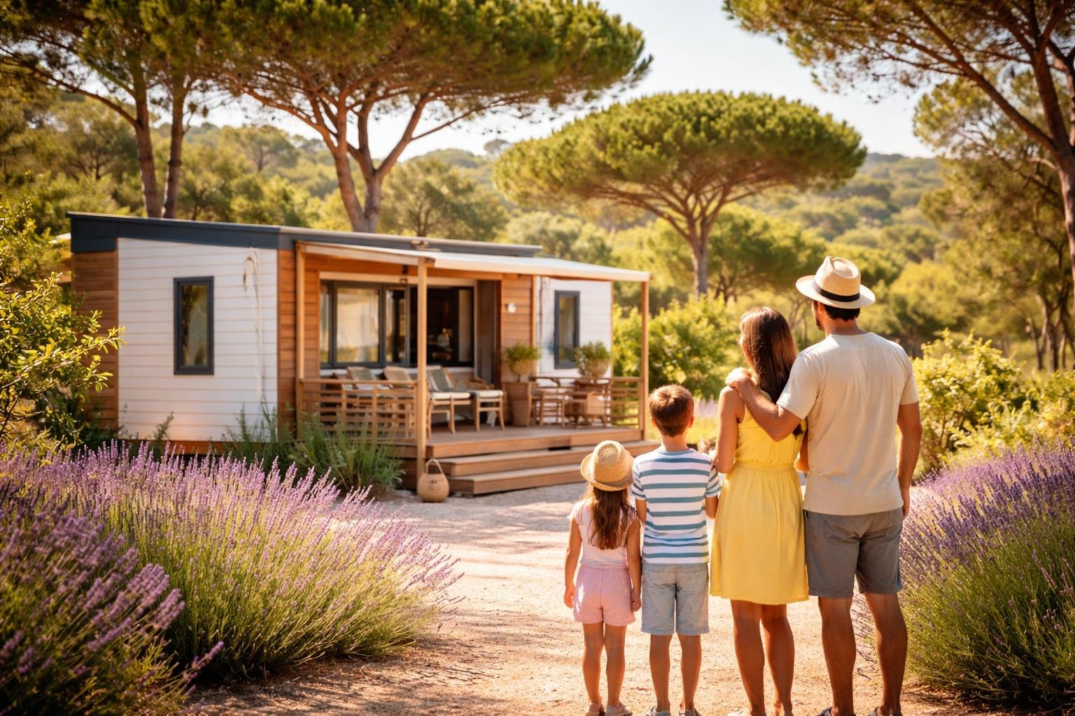 mobil-home-pins-lavandes-famille-sud
