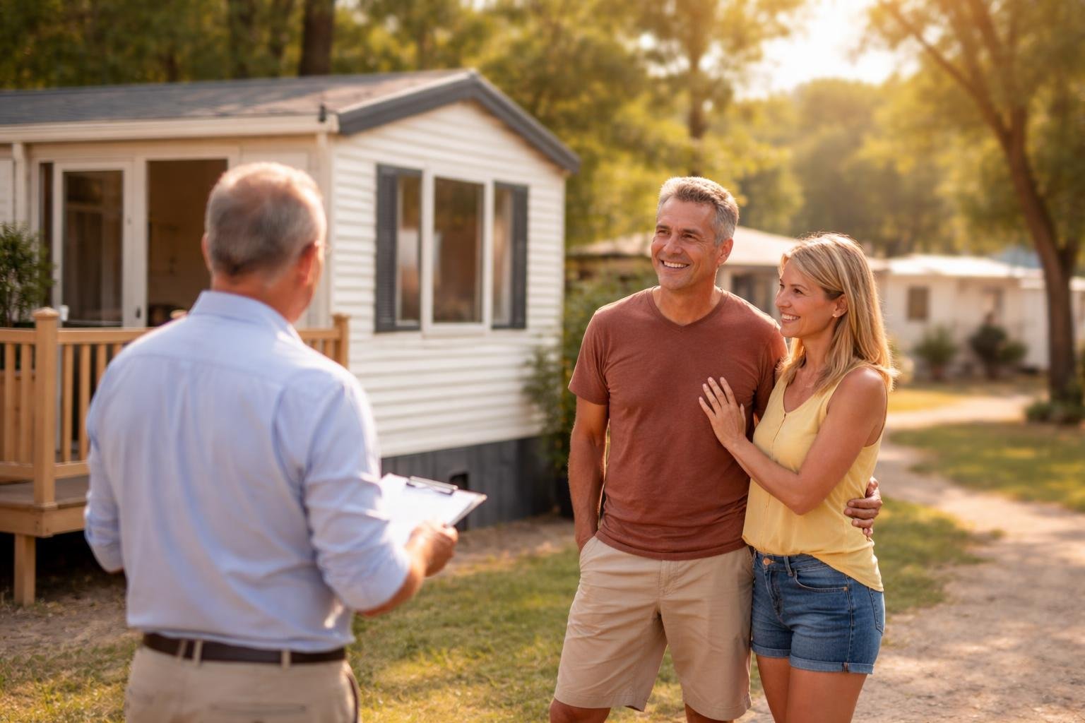 camping-ensoleille-mobil-home-discussion