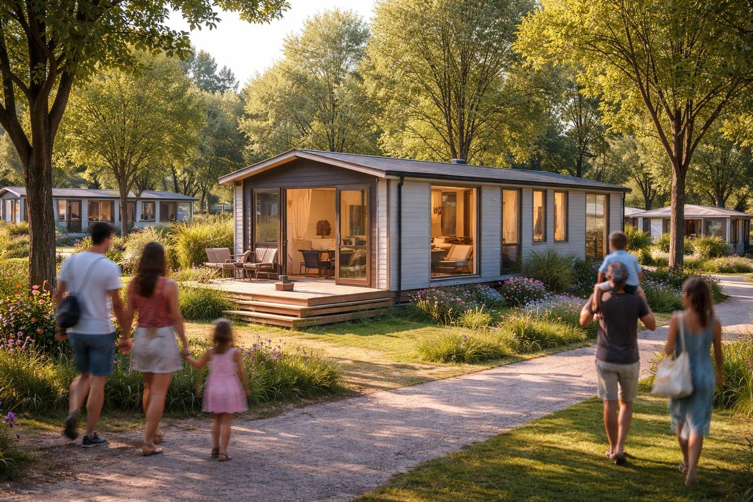 mobil-home-moderne-parc-verdure