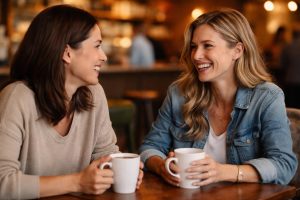 personnes-discutant-cafe-tasses-table